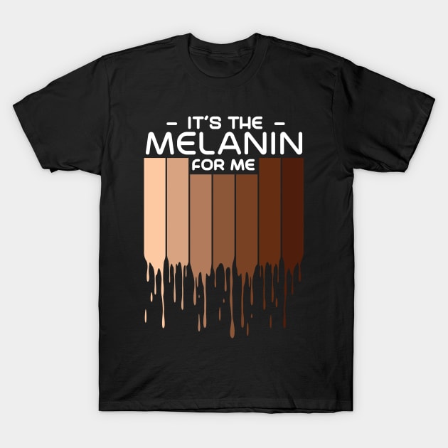 Melanin Poppin African American Queen T-Shirt by MandeesCloset